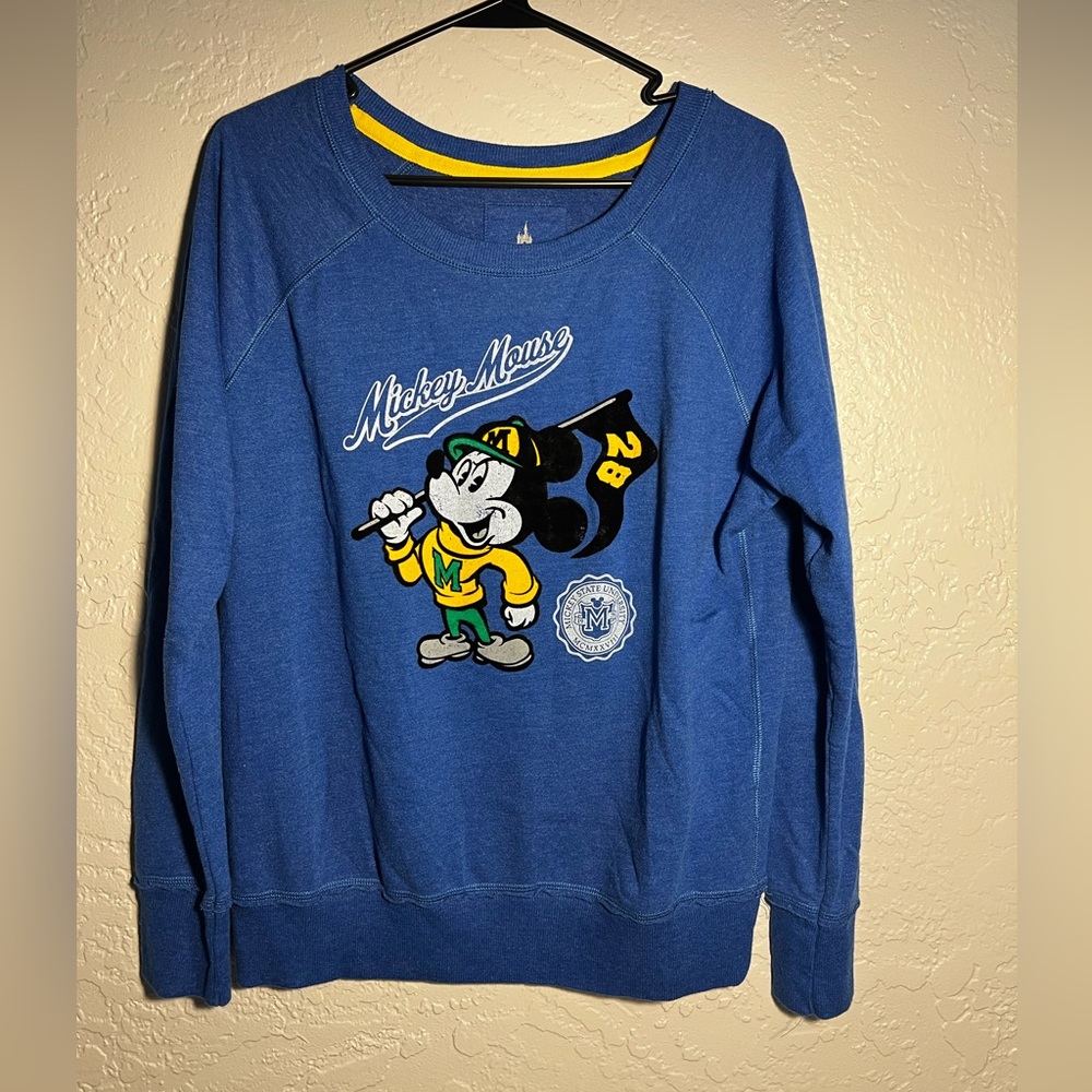 Vintage 80's Disney Mickey State University Pullover